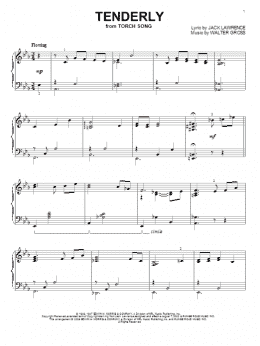 page one of Tenderly (Piano Solo)