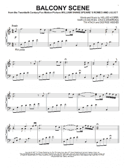 page one of Balcony Scene (Piano Solo)