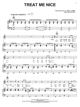 page one of Treat Me Nice (Piano, Vocal & Guitar Chords (Right-Hand Melody))