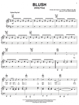 page one of Blush (Only You) (Piano, Vocal & Guitar Chords (Right-Hand Melody))
