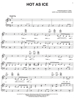 page one of Hot As Ice (Piano, Vocal & Guitar Chords (Right-Hand Melody))