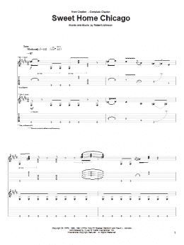 page one of Sweet Home Chicago (Guitar Tab)