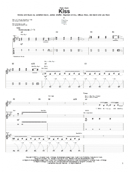 page one of Kiss (Guitar Tab)