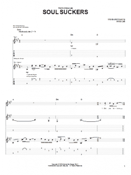 page one of Soul Suckers (Guitar Tab)