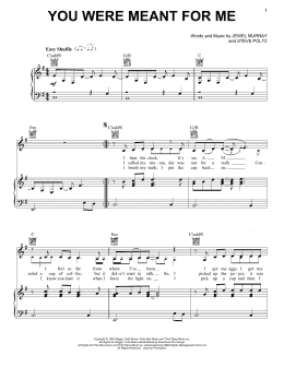 page one of You Were Meant For Me (Piano, Vocal & Guitar Chords (Right-Hand Melody))