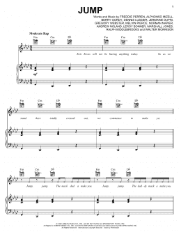 page one of Jump (Piano, Vocal & Guitar Chords (Right-Hand Melody))