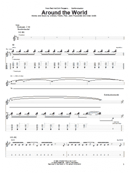 page one of Around The World (Guitar Tab)