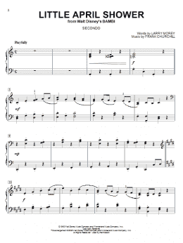 page one of Little April Shower (Piano Duet)