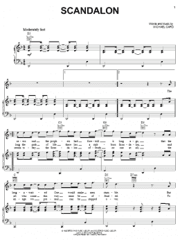page one of Scandalon (Piano, Vocal & Guitar Chords (Right-Hand Melody))