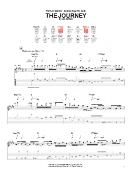 page one of The Journey (Guitar Tab)