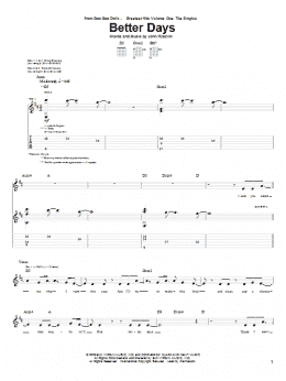 page one of Better Days (Guitar Tab)