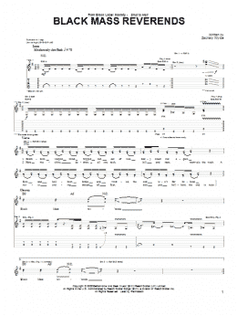 page one of Black Mass Reverends (Guitar Tab)