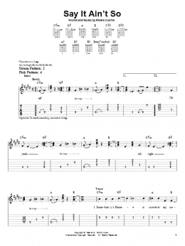 page one of Say It Ain't So (Easy Guitar Tab)