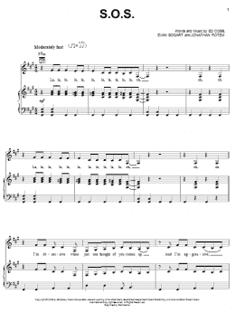 page one of S.O.S. (Piano, Vocal & Guitar Chords (Right-Hand Melody))