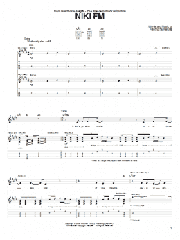 page one of Niki FM (Guitar Tab)