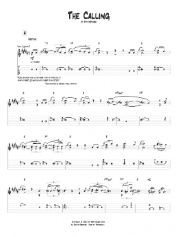 page one of The Calling (Guitar Tab)