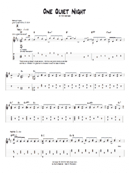 page one of One Quiet Night (Guitar Tab)