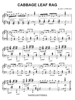 page one of Cabbage Leaf Rag (Piano Solo)