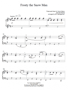 page one of Frosty The Snow Man (Educational Piano)