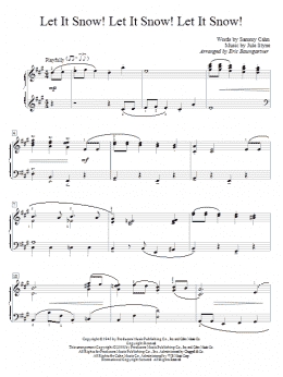 page one of Let It Snow! Let It Snow! Let It Snow! (Educational Piano)