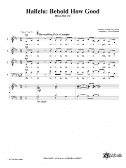 page one of Behold How Good (SATB Choir)