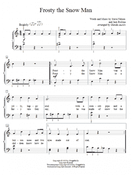 page one of Frosty The Snow Man (Educational Piano)