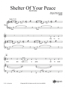 page one of Shelter of Your Peace (SATB Choir)