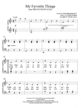 page one of My Favorite Things (Educational Piano)