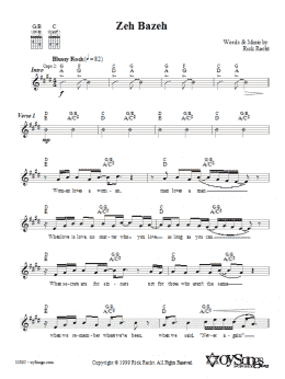 page one of Zeh Bazeh (Lead Sheet / Fake Book)