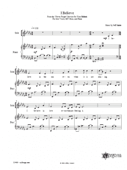 page one of I Believe (Piano, Vocal & Guitar Chords (Right-Hand Melody))