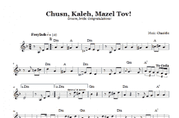 page one of Chusn, Kaleh, Mazal Tov! (Groom, Bride: Congratulations!) (Lead Sheet / Fake Book)