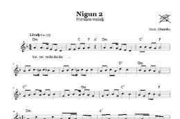 page one of Nigun 2 (Wordless Melody) (Lead Sheet / Fake Book)