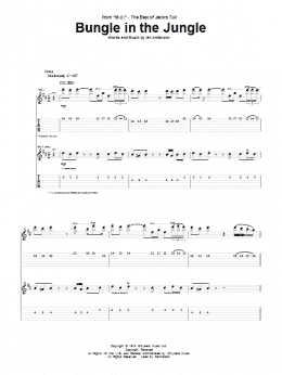 page one of Bungle In The Jungle (Guitar Tab)