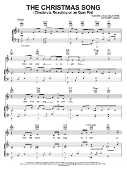 page one of The Christmas Song (Chestnuts Roasting On An Open Fire) (Piano, Vocal & Guitar Chords (Right-Hand Melody))