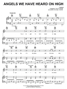 page one of Angels We Have Heard On High (Piano, Vocal & Guitar Chords (Right-Hand Melody))