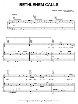 page one of Bethlehem Calls (Piano, Vocal & Guitar Chords (Right-Hand Melody))