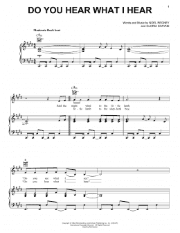 page one of Do You Hear What I Hear (Piano, Vocal & Guitar Chords (Right-Hand Melody))