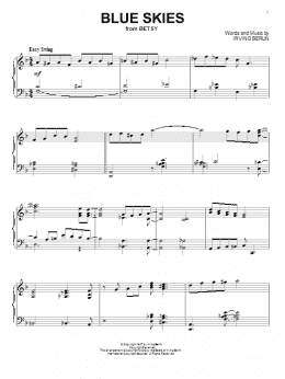 page one of Blue Skies (Piano Solo)