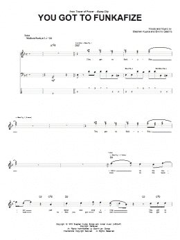 page one of You Got To Funkafize (Bass Guitar Tab)
