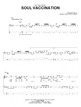 page one of Soul Vaccination (Bass Guitar Tab)