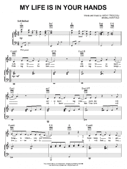 page one of My Life Is In Your Hands (Piano, Vocal & Guitar Chords (Right-Hand Melody))