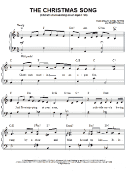 page one of The Christmas Song (Chestnuts Roasting On An Open Fire) (Easy Piano)