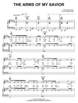 page one of The Arms Of My Savior (Piano, Vocal & Guitar Chords (Right-Hand Melody))