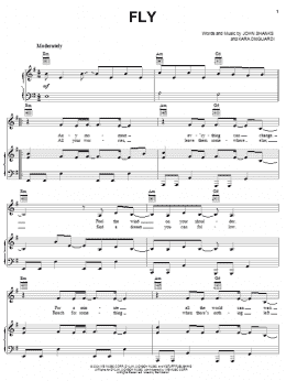 page one of Fly (Piano, Vocal & Guitar Chords (Right-Hand Melody))