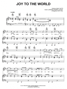 page one of Joy To The World (Piano, Vocal & Guitar Chords (Right-Hand Melody))