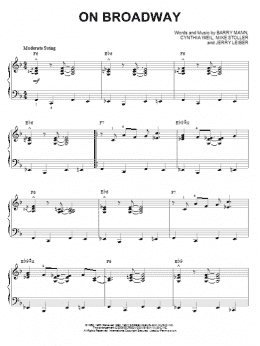 page one of On Broadway [Jazz version] (arr. Brent Edstrom) (Piano Solo)