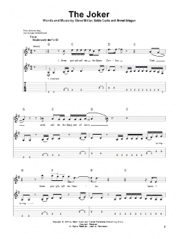 page one of The Joker (Guitar Tab (Single Guitar))