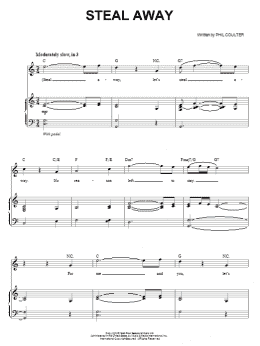 page one of Steal Away (Piano & Vocal)