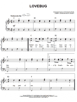 page one of Lovebug (Easy Piano)