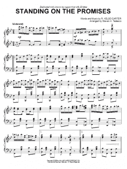 page one of Standing On The Promises [Ragtime version] (Piano Solo)